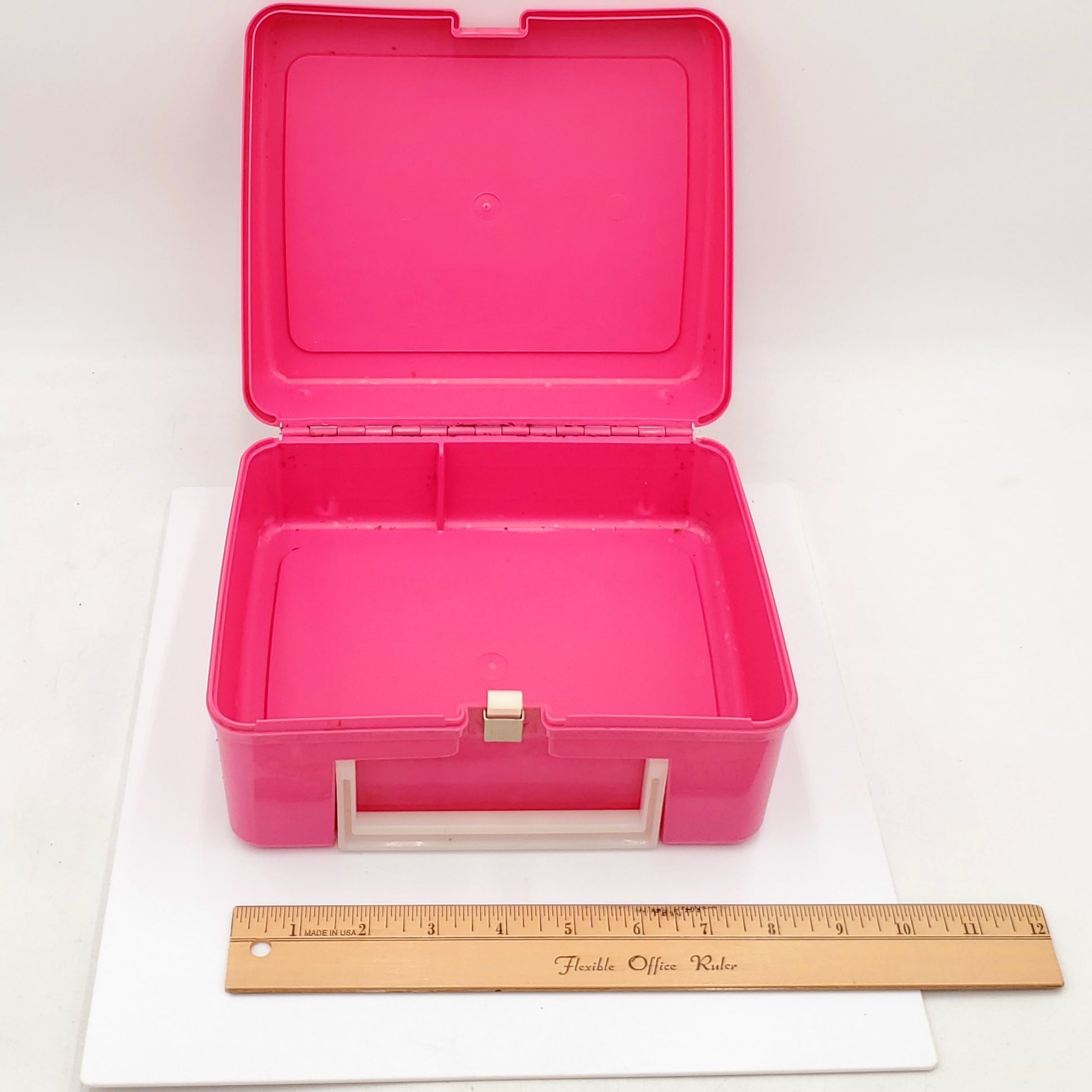 Vintage Plastic Pink Garfield Lunchbox