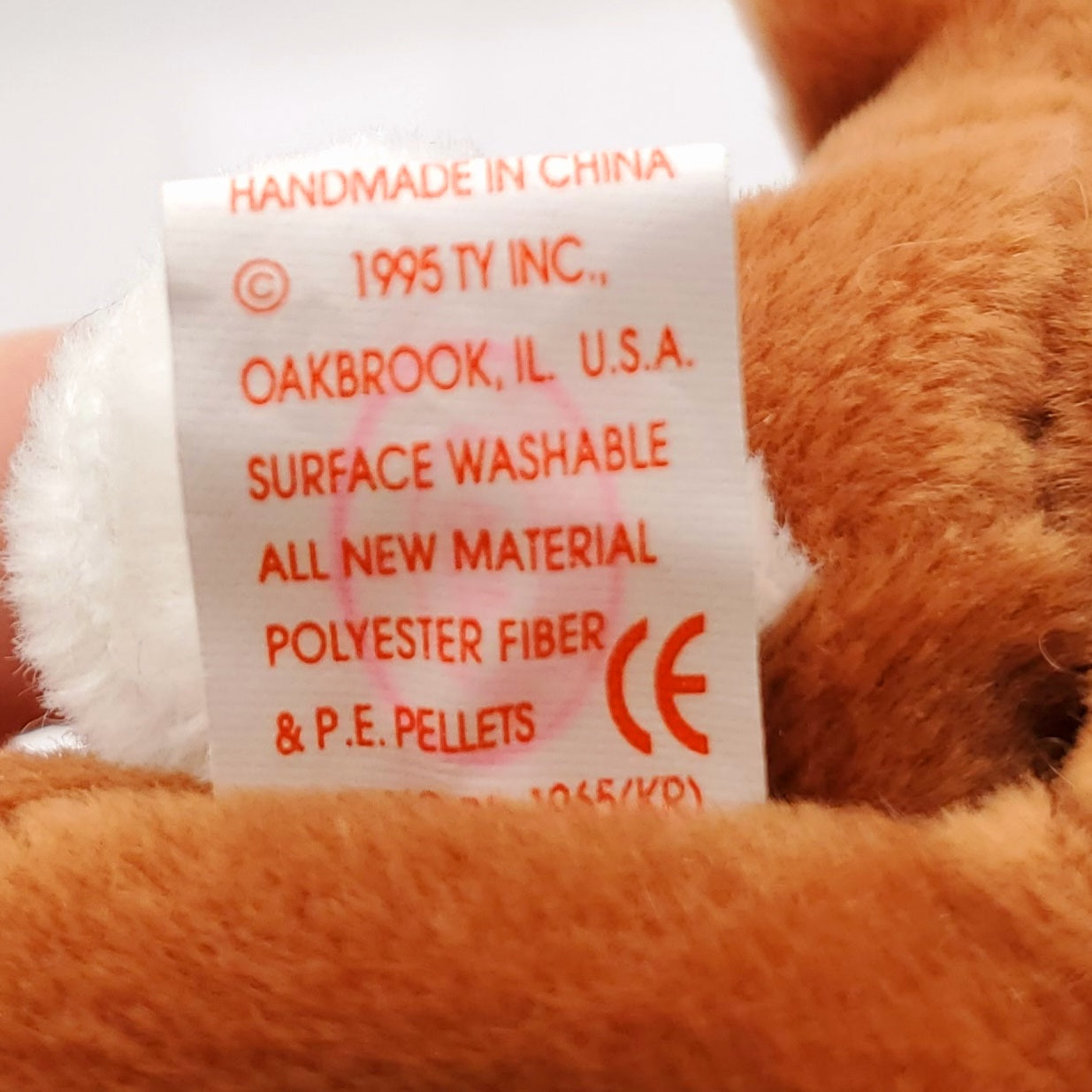 1995 Beanie Babies 3 Pack-Flip the Cat,  Ears the Rabbit and Weenie the Dachshund