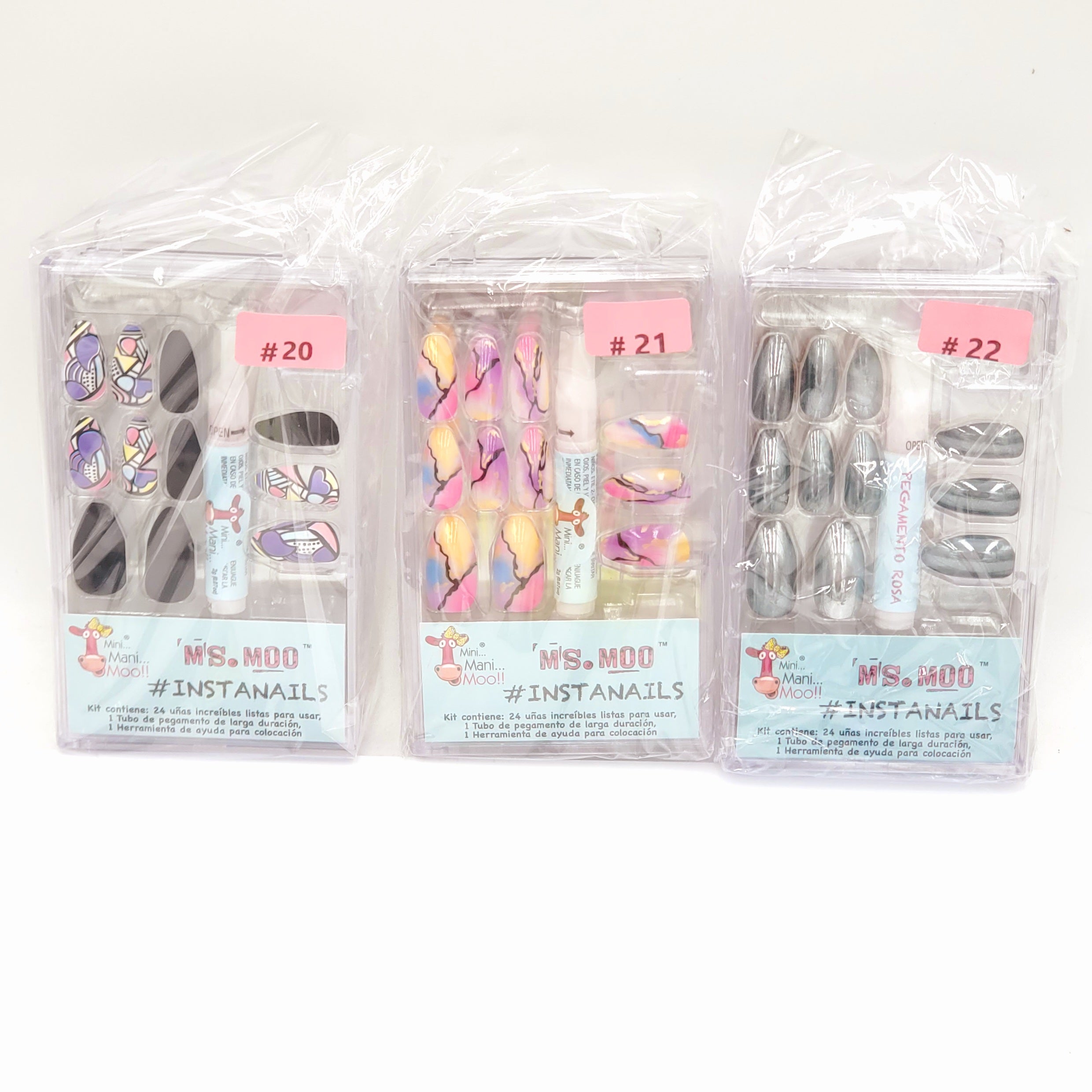 Pretty Women Nails w/Glue Assorted