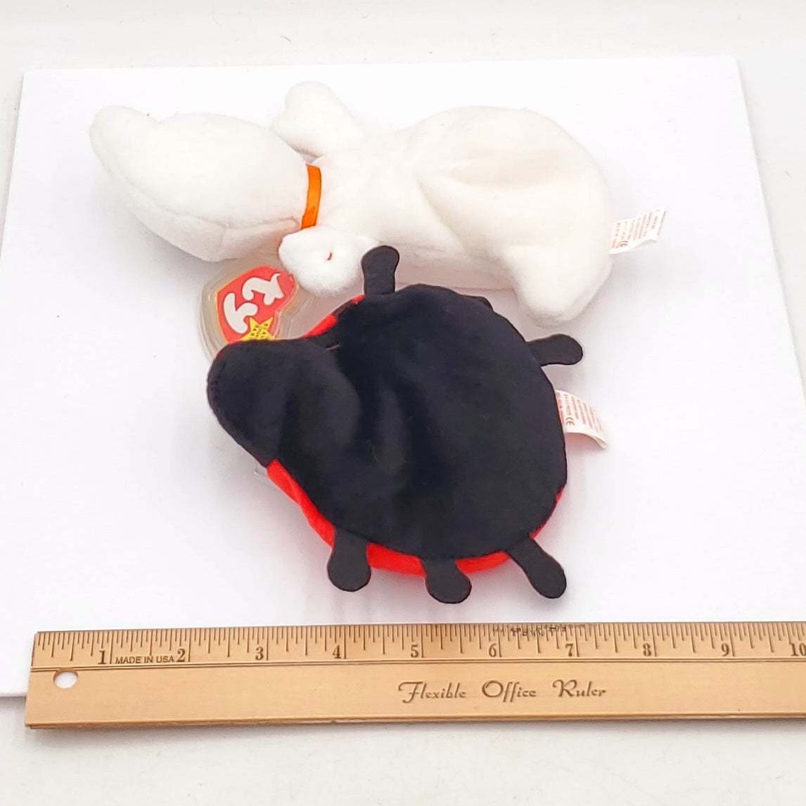 1995 Beanie Babies 2 Pack-Lucky the Ladybug and Spooky the Ghost