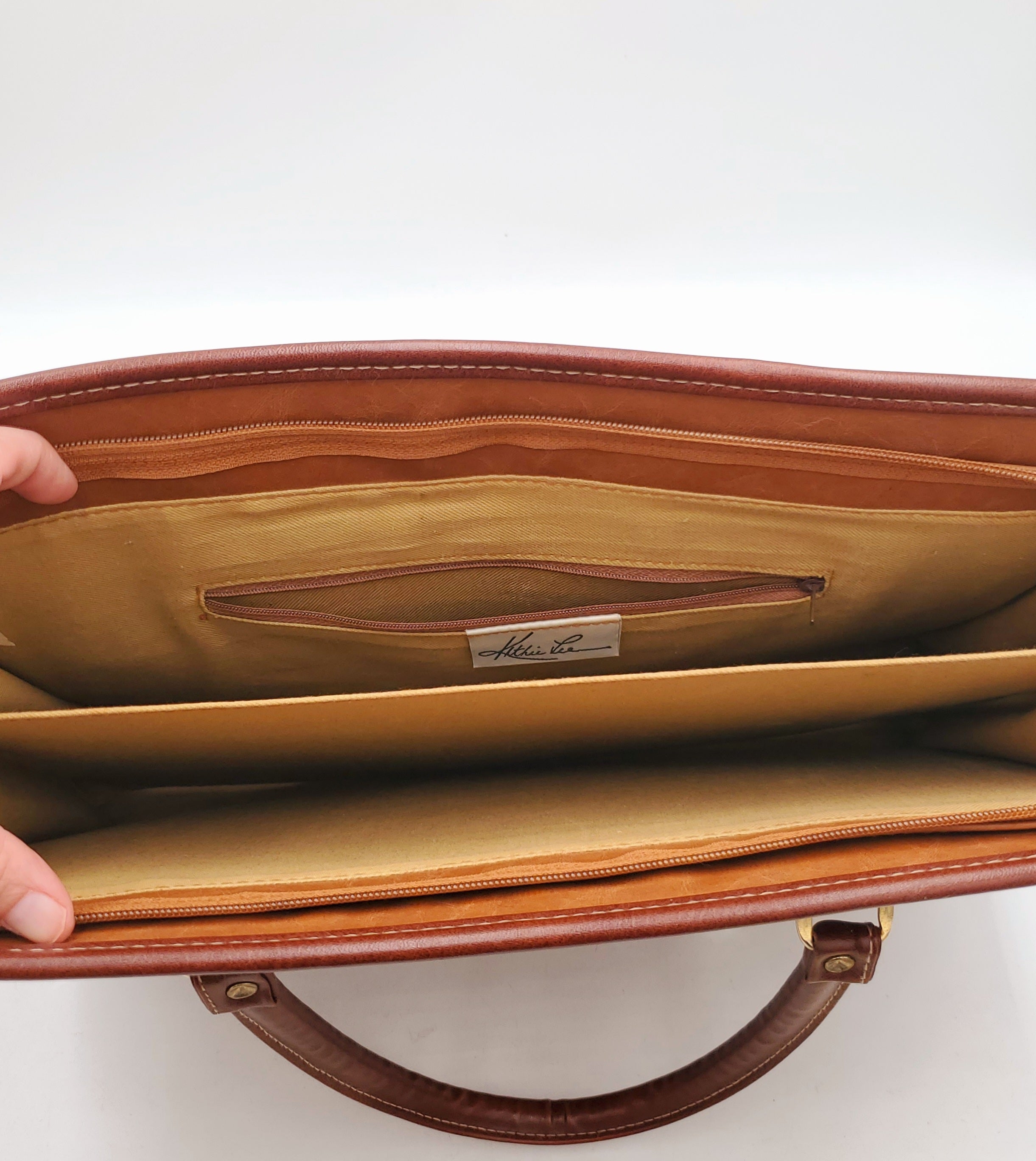 Kathie Lee Collection Leather Briefcase/ Laptop Bag