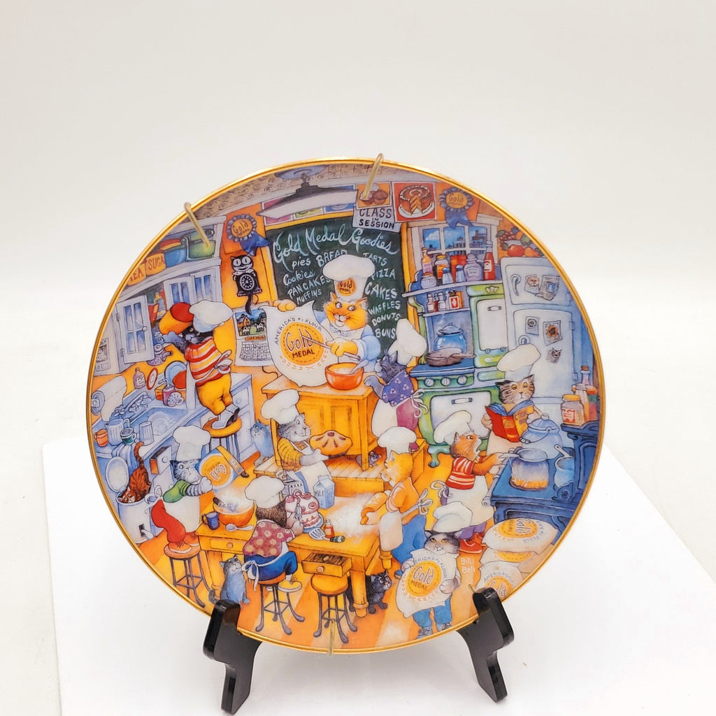 Franklin Mint Collector Plate-"Cooking With Class" by Artist Bill Bell