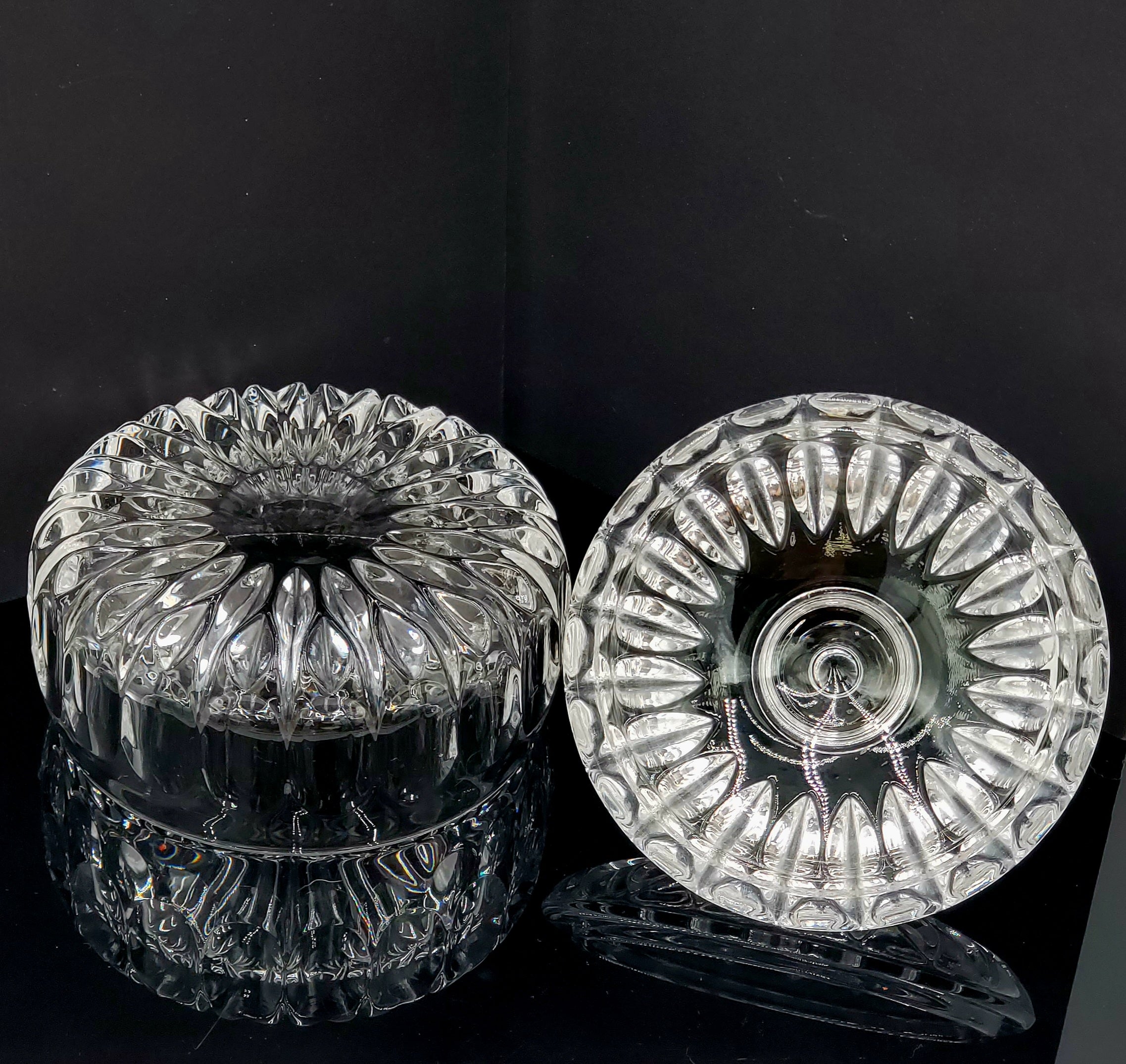 Gorham Althea Cut Crystal Candy Dish with Lid