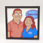 Hooked on Pickin' Paul & Heather Wall/Shelf Decor 3D Printed