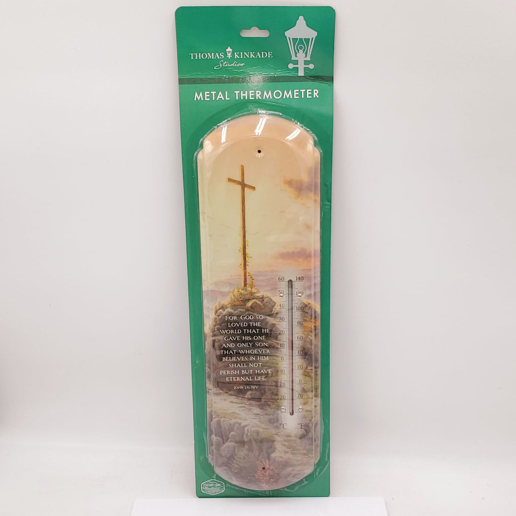 OURDOOR METAL THERMOMETER-THOMAS KINKADE "SUNRISE"