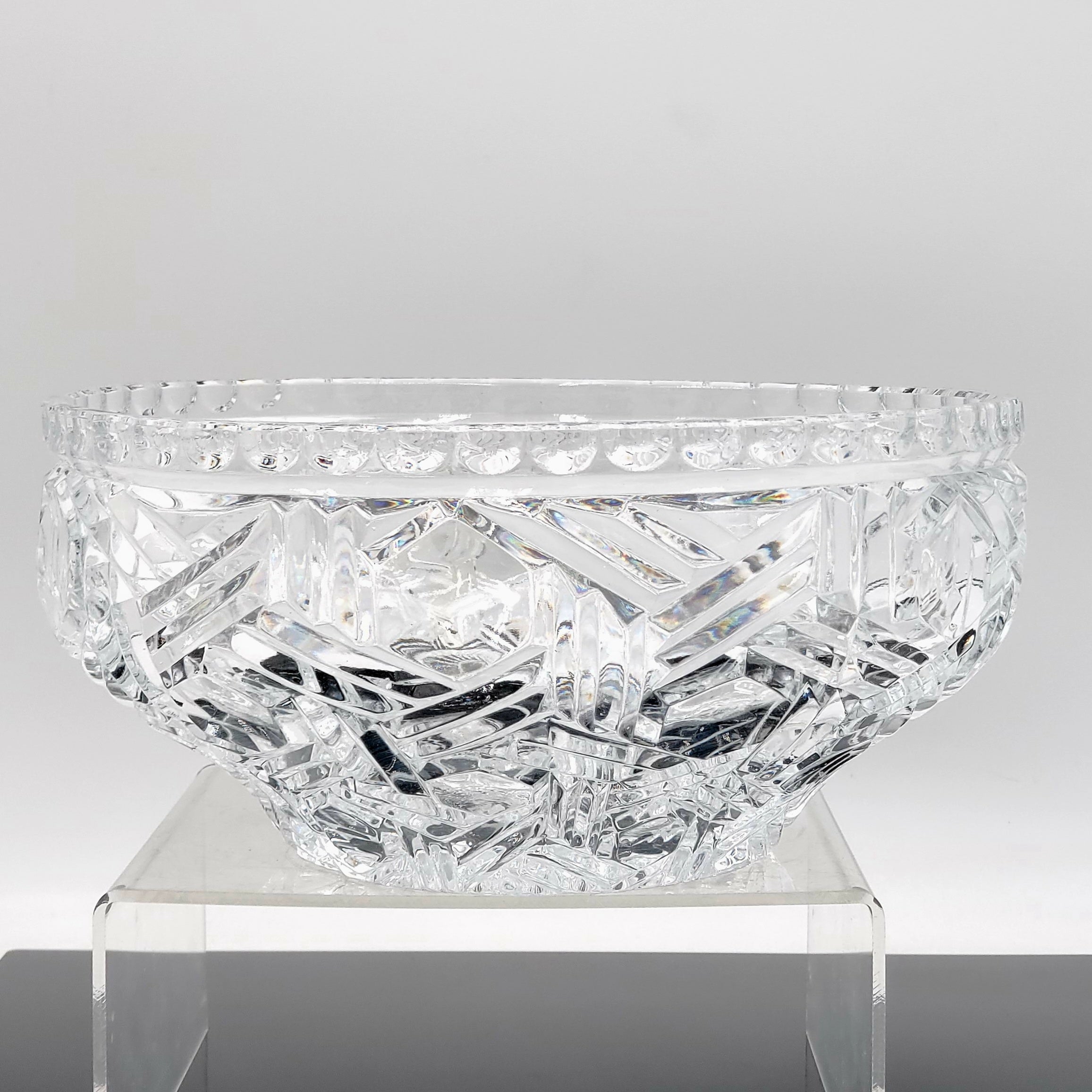 Beautiful Crystal Intricate Cut Bowl