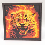 Fire Leopard Wall/Shelf Decor 3D Printed