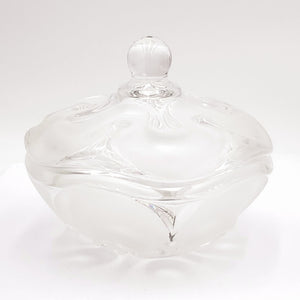 MIKASA Royal Symphony Frosted Glass Covered Bowl Dish Made in Germany