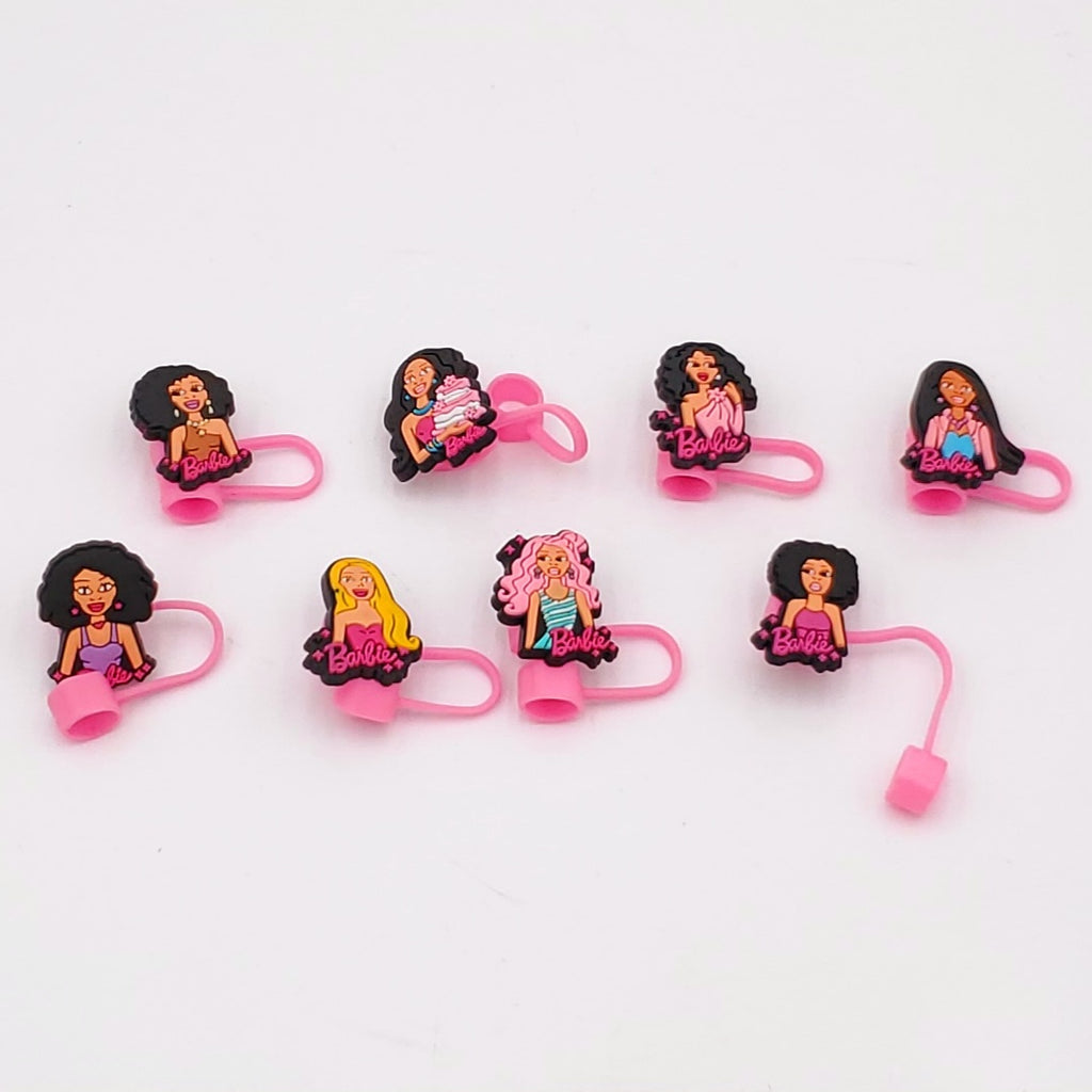 8 pc Barbie Stanley Straw Covers