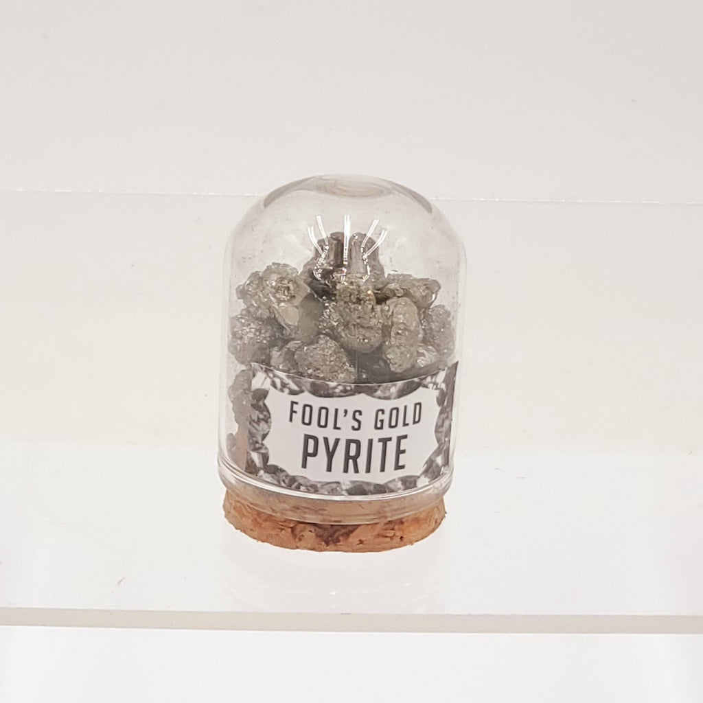 Fools Gold Pyrite in Bottle