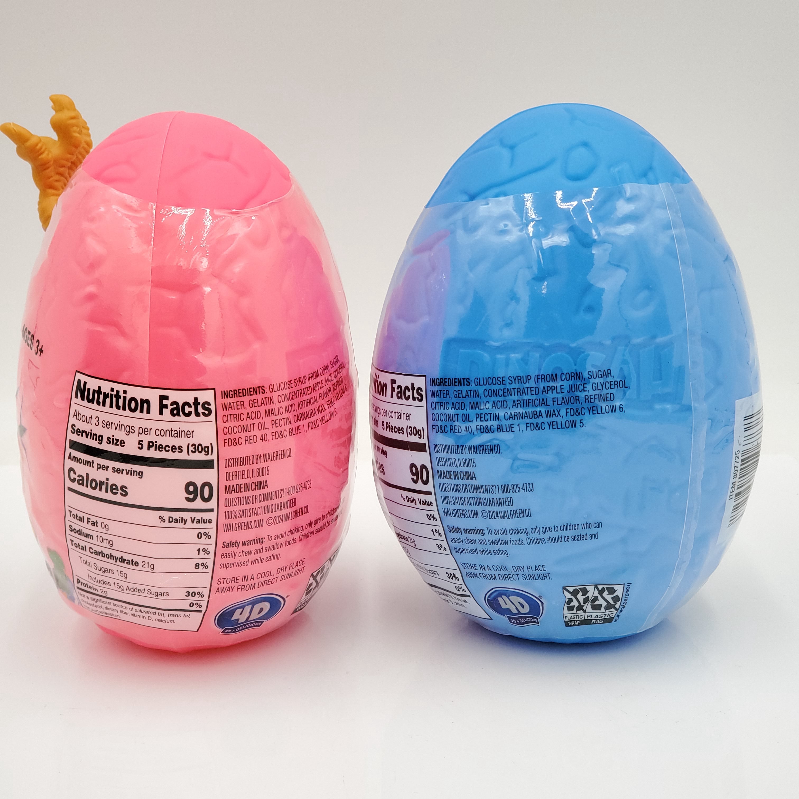 Galerie Jumbo Dino Egg- Fruity Gummy Candy Filled Egg (Best By: 3/13/25)