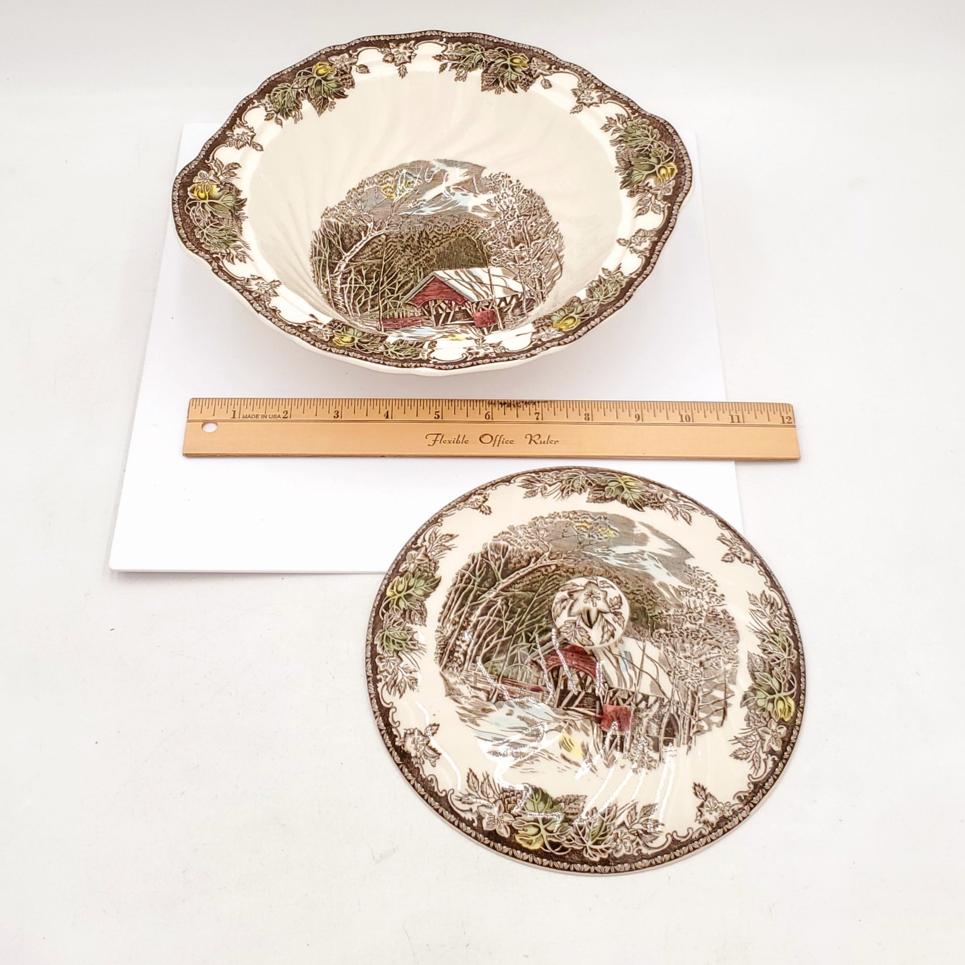 Johnson Brothers Friendly Village Covered Vegetable Bowl