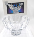 Vintage Heavy  Mikasa Diamond Point Lead Crystal Bowl