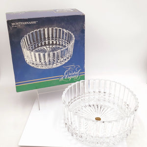 Cristal d'Arques France Genuine Lead Crystal Glass Montparnasse Serving Bowl with Original Box!