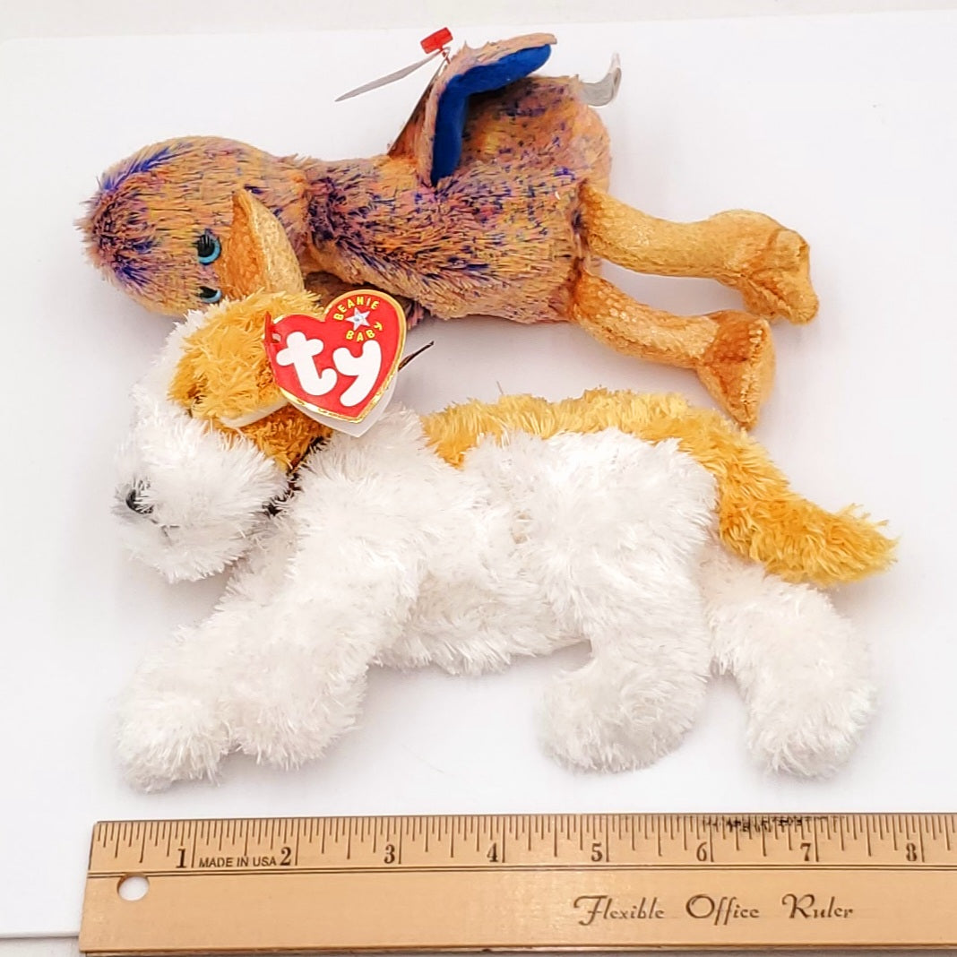 2000 Beanie Babies 2 Pack- Dinky the Duck and  Darling the Dog