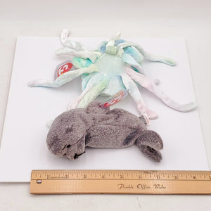 1998 Beanie Babies 2 Pack-Slippery the Seal and Goochy the Jellyfish