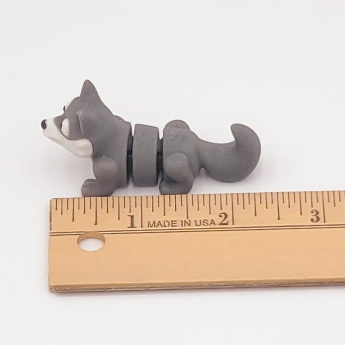 Grey/White Wolf- 3D Printed Pocket Pet