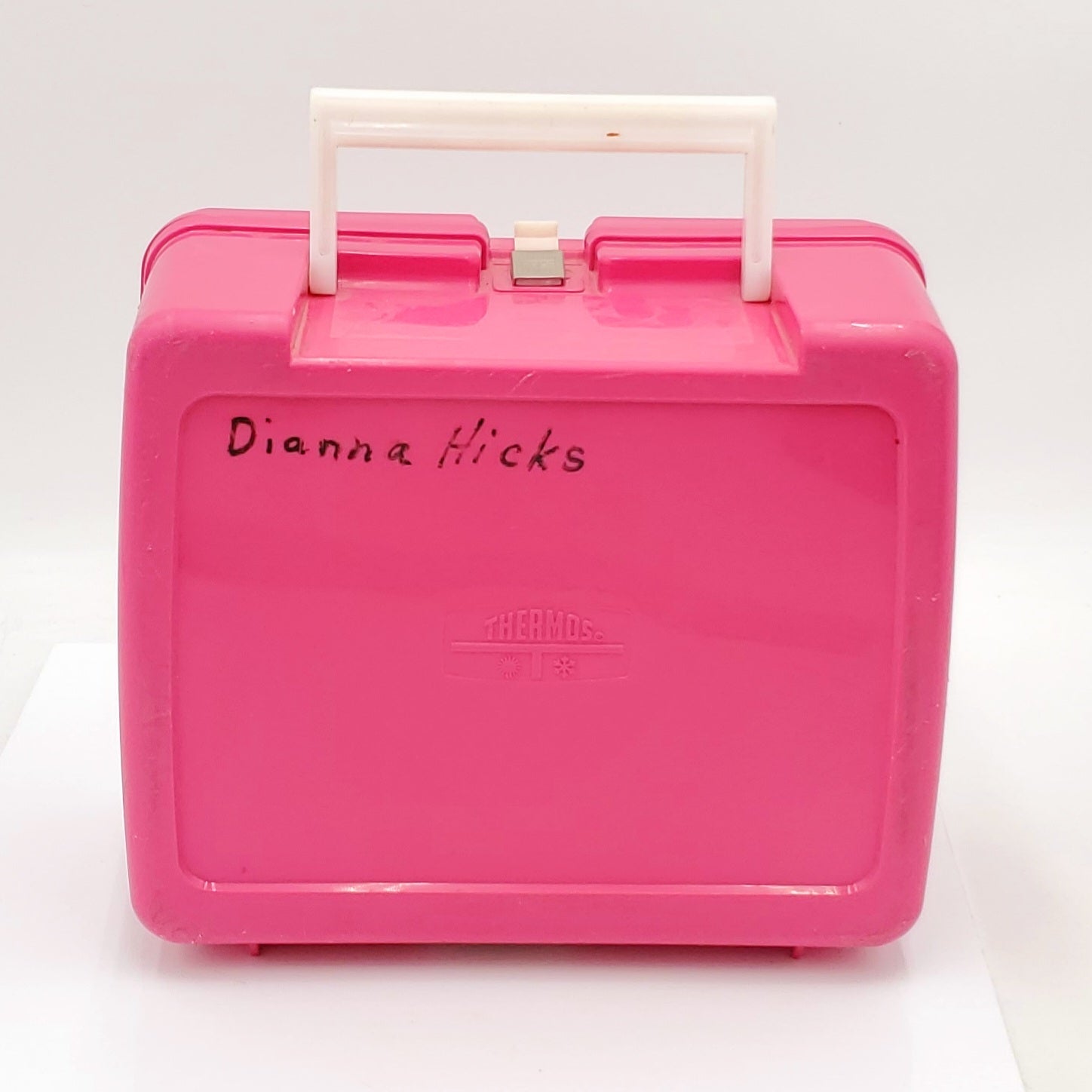 Vintage Plastic Pink Garfield Lunchbox