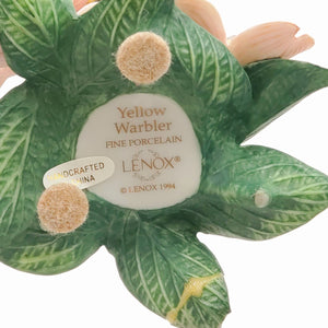 1994 Lenox Yellow Warbler Fine Porcelain Figure