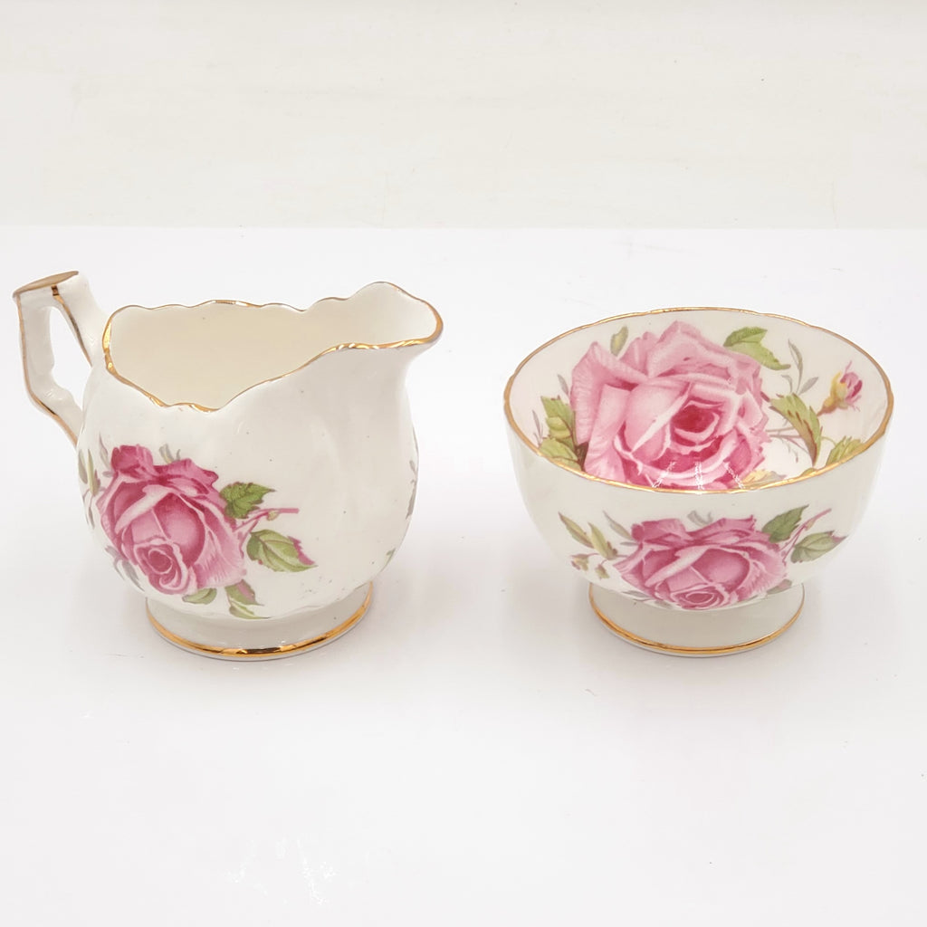 Aynsley Fine Bone China Sugar Bowl and Creamer Set