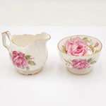 Aynsley Fine Bone China Sugar Bowl and Creamer Set