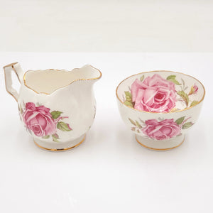 Aynsley Fine Bone China Sugar Bowl and Creamer Set