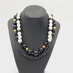 Signed Monet Bead Necklace Set of 2
