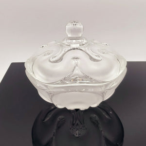 MIKASA Royal Symphony Frosted Glass Covered Bowl Dish Made in Germany