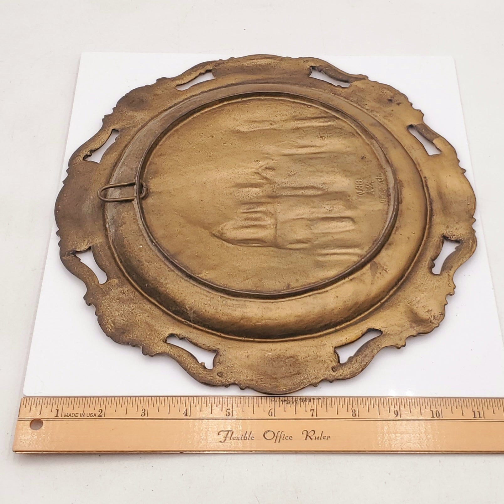 Heavy Cast Iron Plate-Charger by Gesch Depicting Der Neue Dom in Berlin
