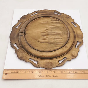 Heavy Cast Iron Plate-Charger by Gesch Depicting Der Neue Dom in Berlin