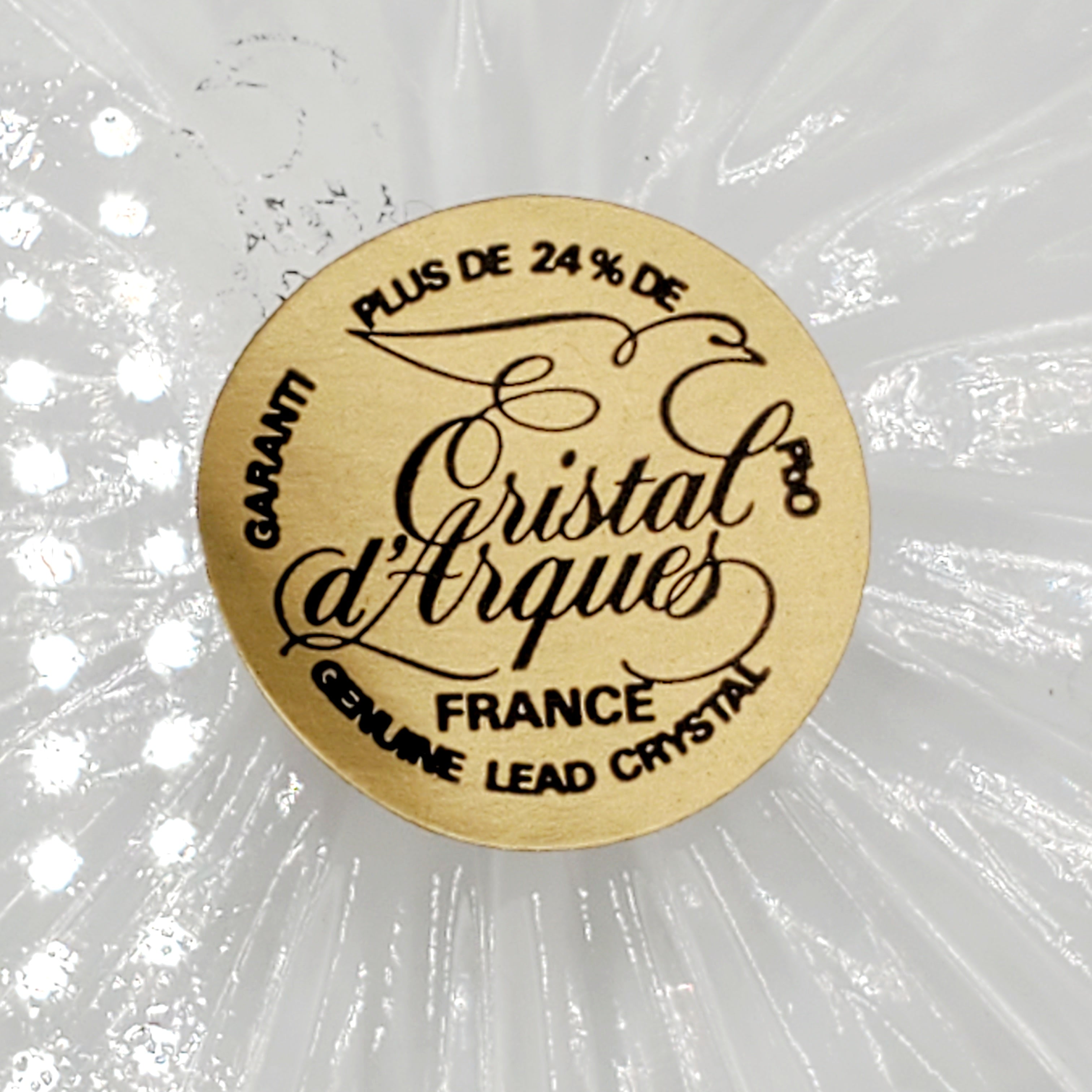 Cristal d'Arques France Genuine Lead Crystal Glass Montparnasse Serving Bowl with Original Box!
