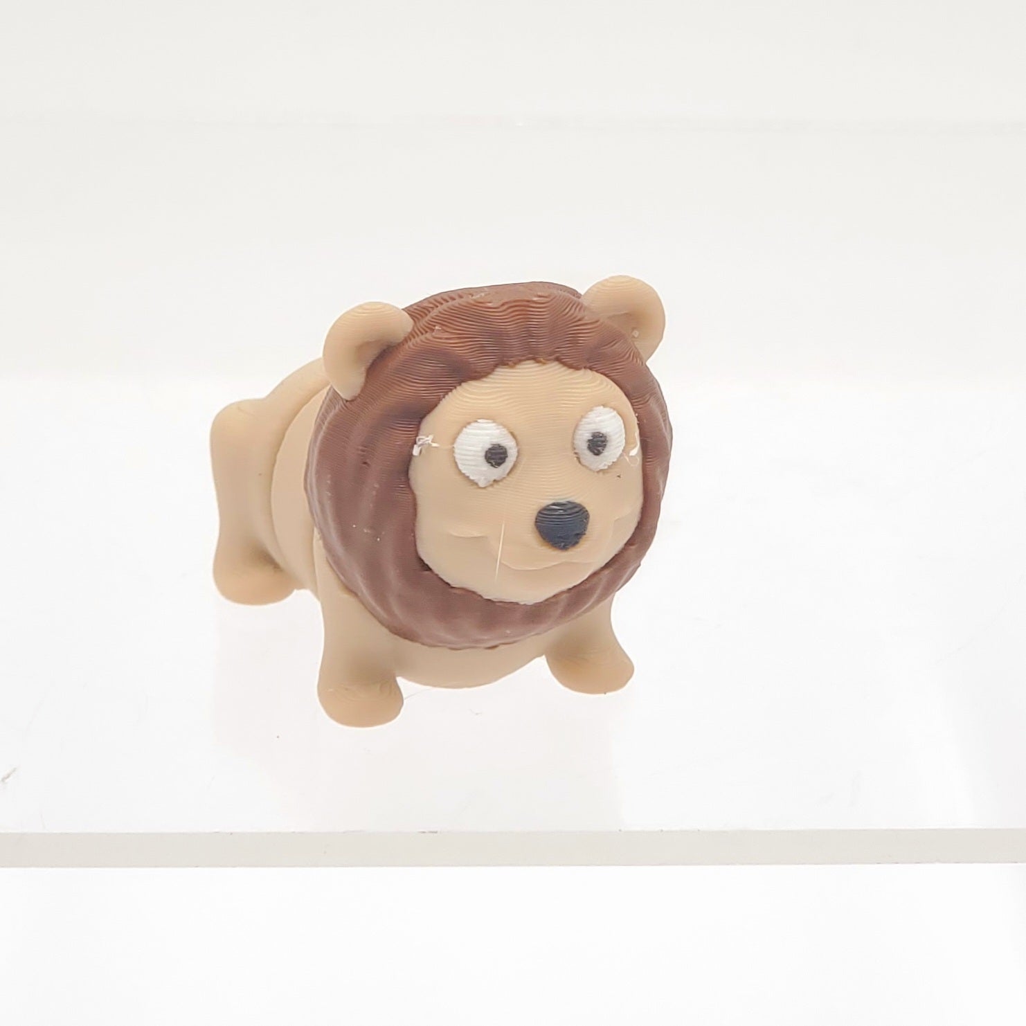 Brown/Dark Brown Lion- 3D Printed Pocket Pet