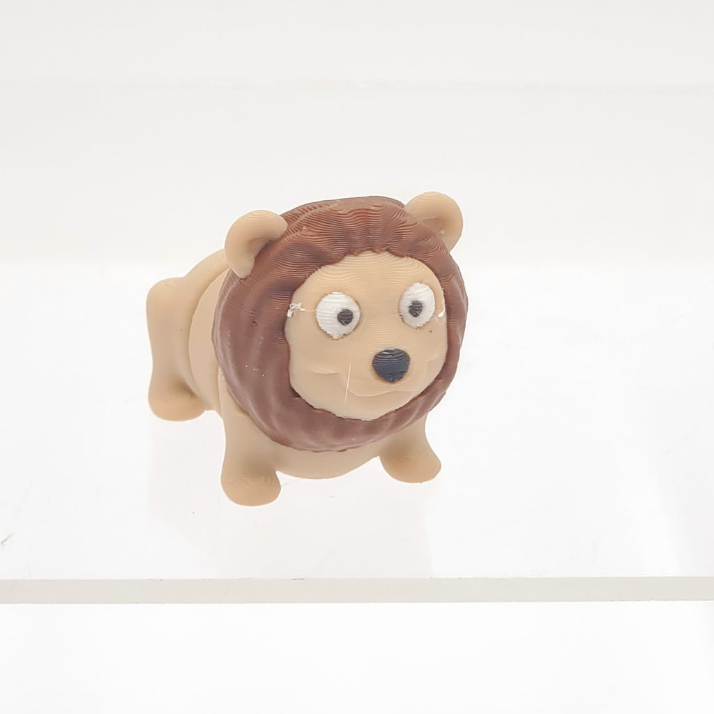 Brown/Dark Brown Lion- 3D Printed Pocket Pet