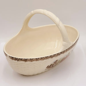 Limited Edition Johnson Brothers Friendly Village 50th Anniversary 11" Handled Basket