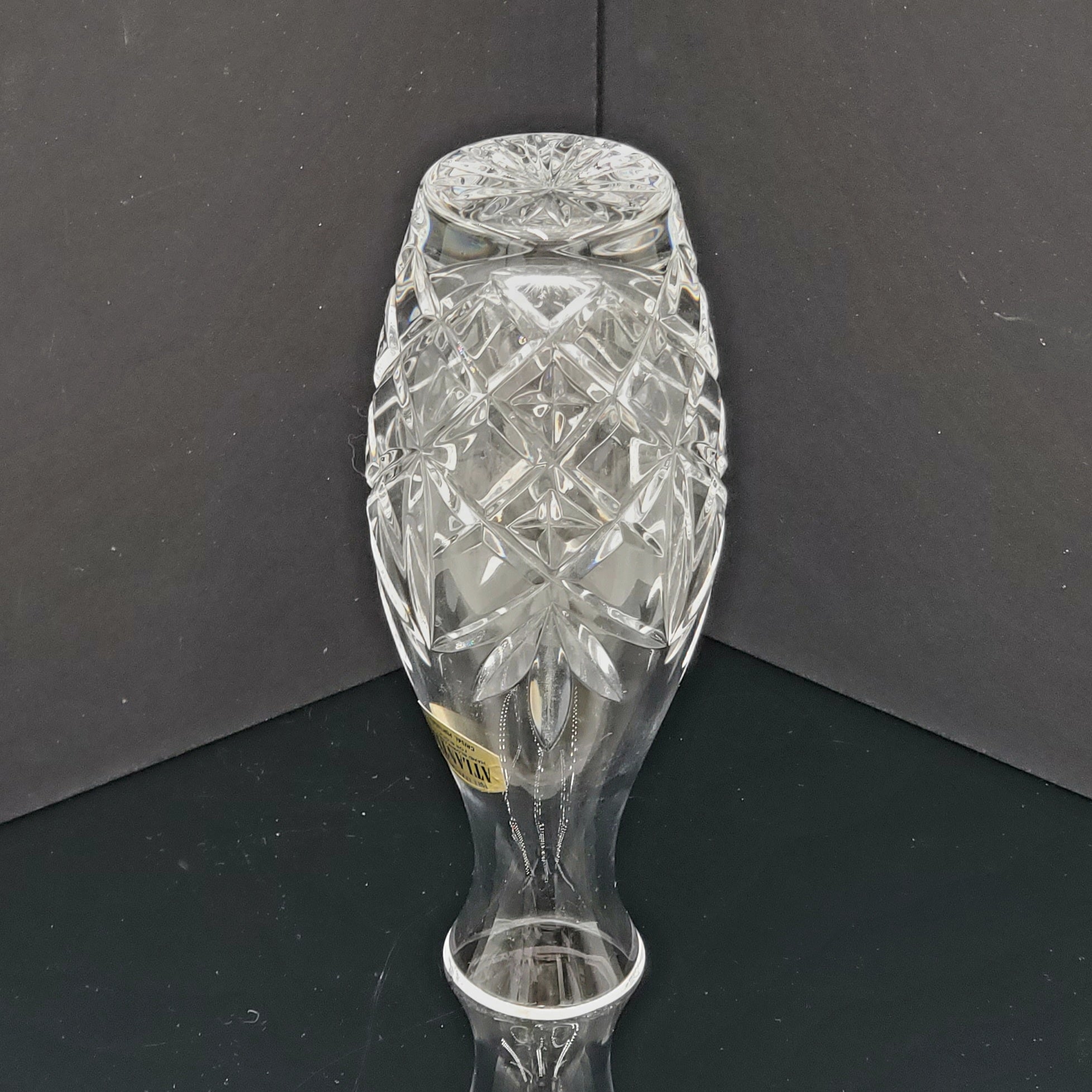 Atlantis Full Lead Crystal Vase- Made in Portugal