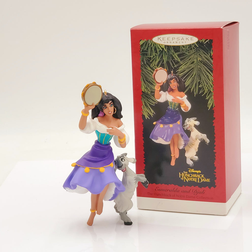 Hunchback of Notre Dame Keepsake Ornament-Esmeralda and Djali