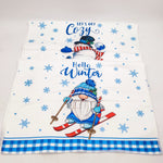 2 pack Kitchen Towels Snowman/Gnome Themed