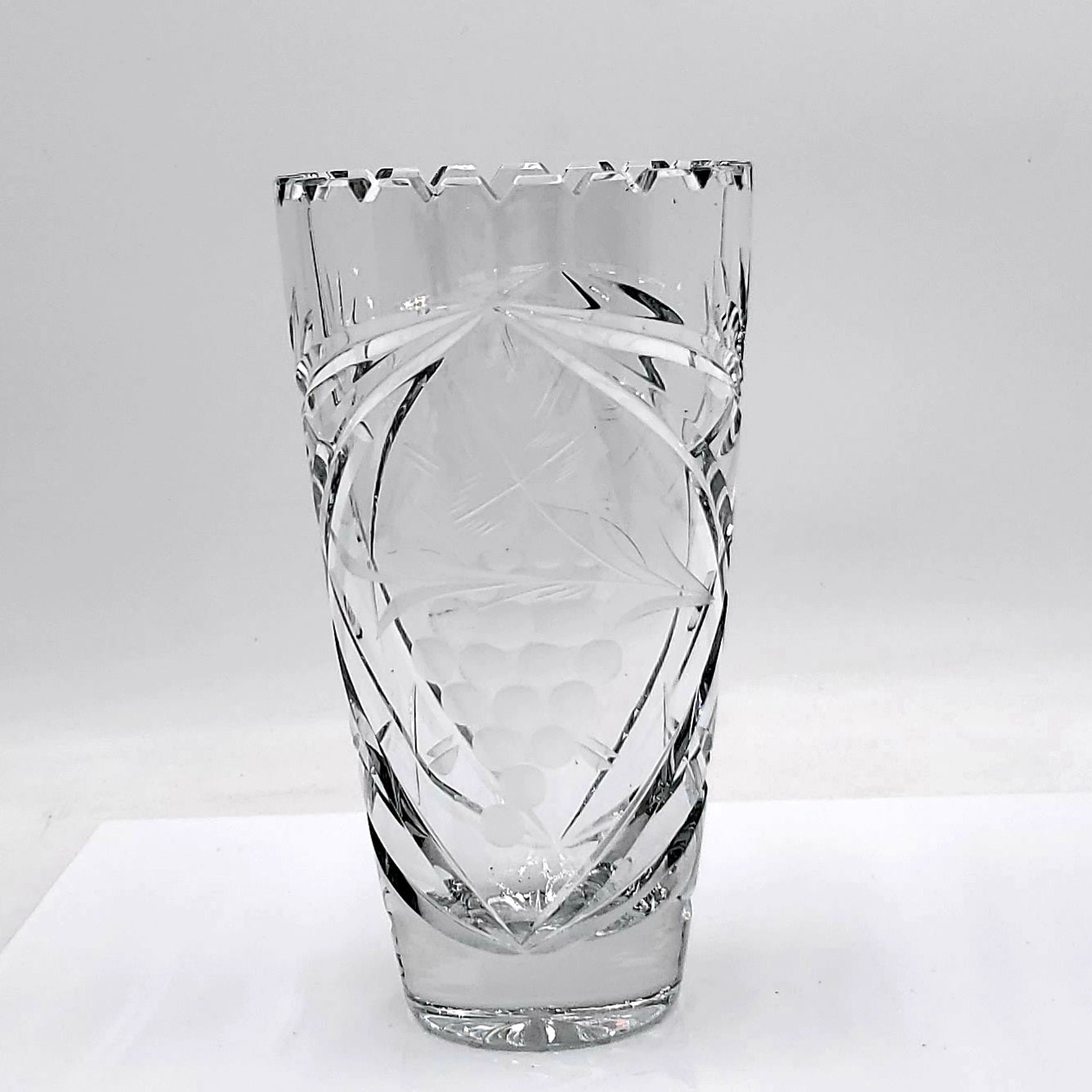 Lausitzer German Hand Cut Lead Crystal Vase