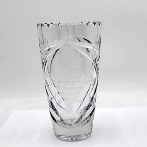 Lausitzer German Hand Cut Lead Crystal Vase