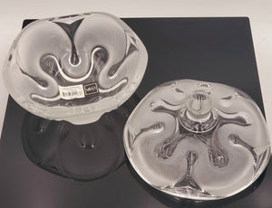 MIKASA Royal Symphony Frosted Glass Covered Bowl Dish Made in Germany