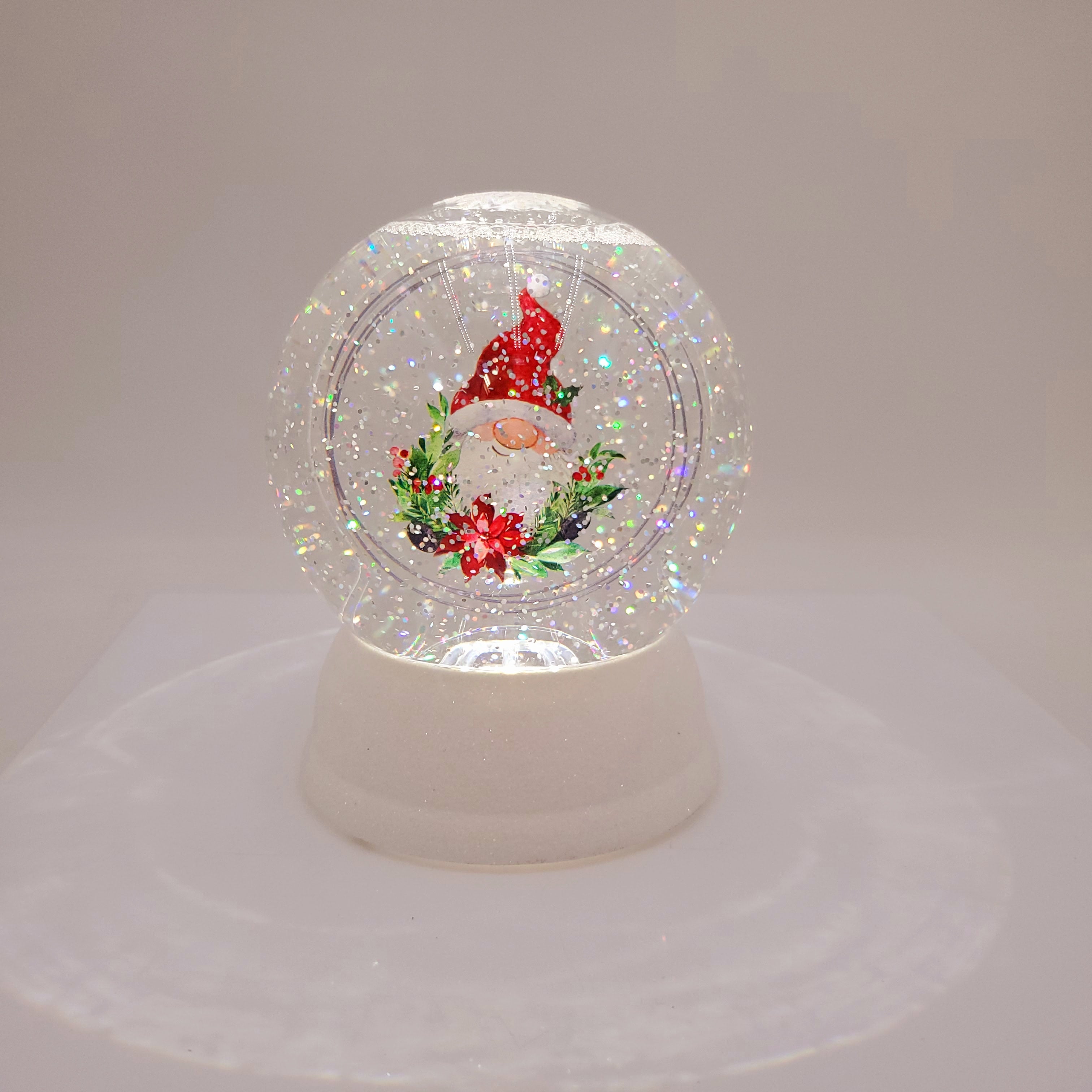 Ganz Light-Up Christmas Gnome Shimmer Globe
