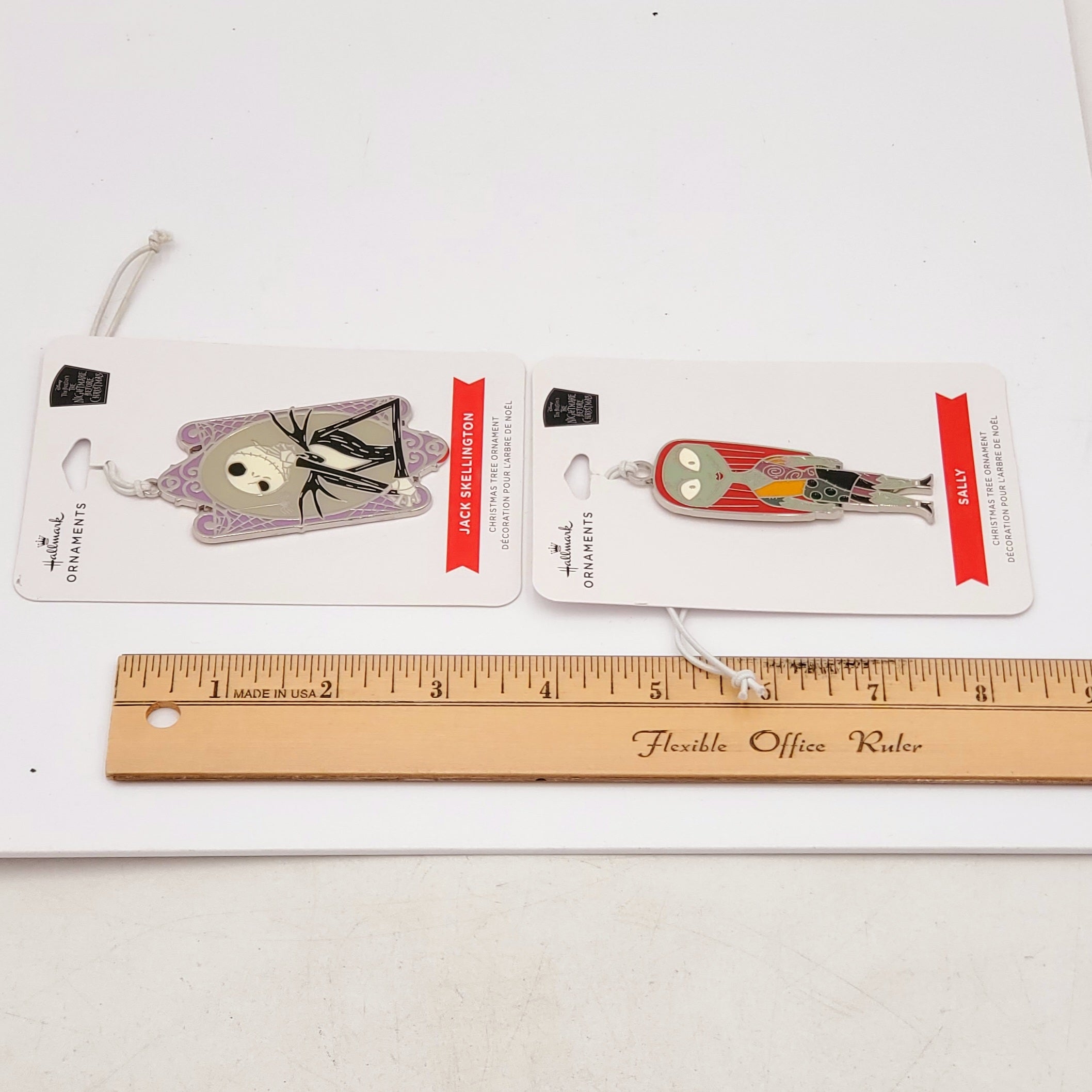 Pack of 2 Hallmark Ornaments Jack Skellinton and Sally