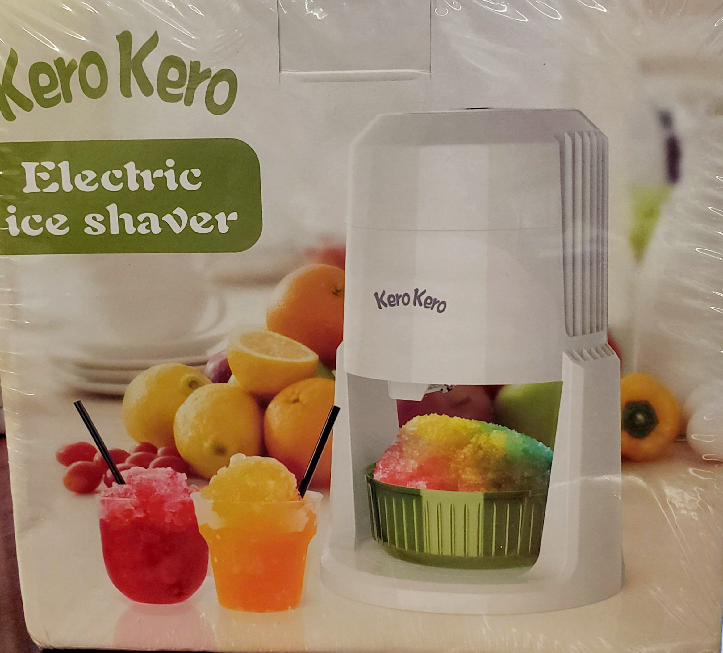 Snow Cone Machine - Shaved Ice Machine with 2 Ice Molds & Adjustable Blades - Ice Shaver for Fluffy or Crunchy Texture, Shaved Ice for Snow Cones, Slushies, Portable & Easy to Use.White