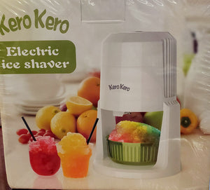 Snow Cone Machine - Shaved Ice Machine with 2 Ice Molds & Adjustable Blades - Ice Shaver for Fluffy or Crunchy Texture, Shaved Ice for Snow Cones, Slushies, Portable & Easy to Use.White