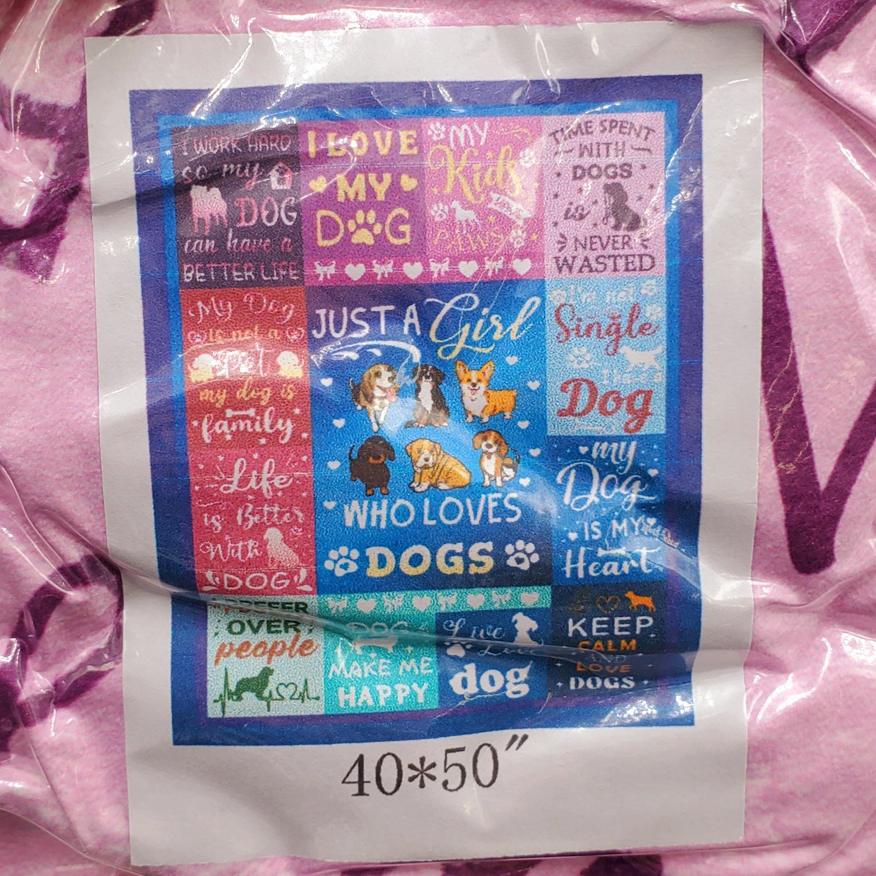 Just a Girl Who Loves Dogs Blanket