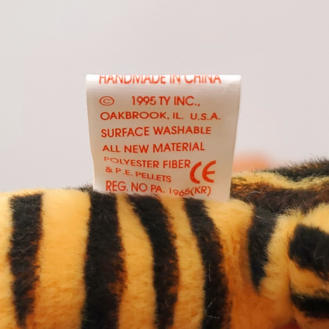 1995 Beanie Babies 3 Pack-Bongo the Monkey, Stripes the Tiger and Ziggy the Zebra