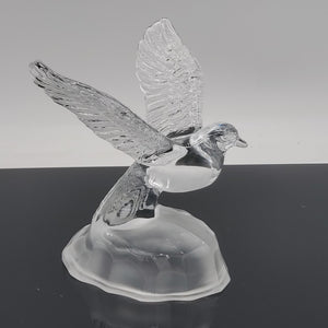 Cristal D'Arques Lead Crystal Dove in Flight Figurine