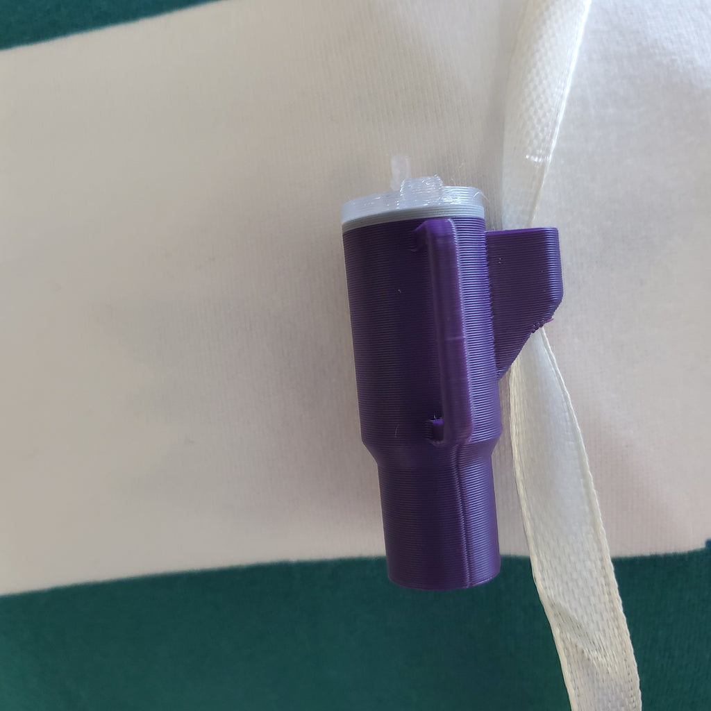 Purple Tumbler Cup 3D Printed Drawstring Hoodie Charms