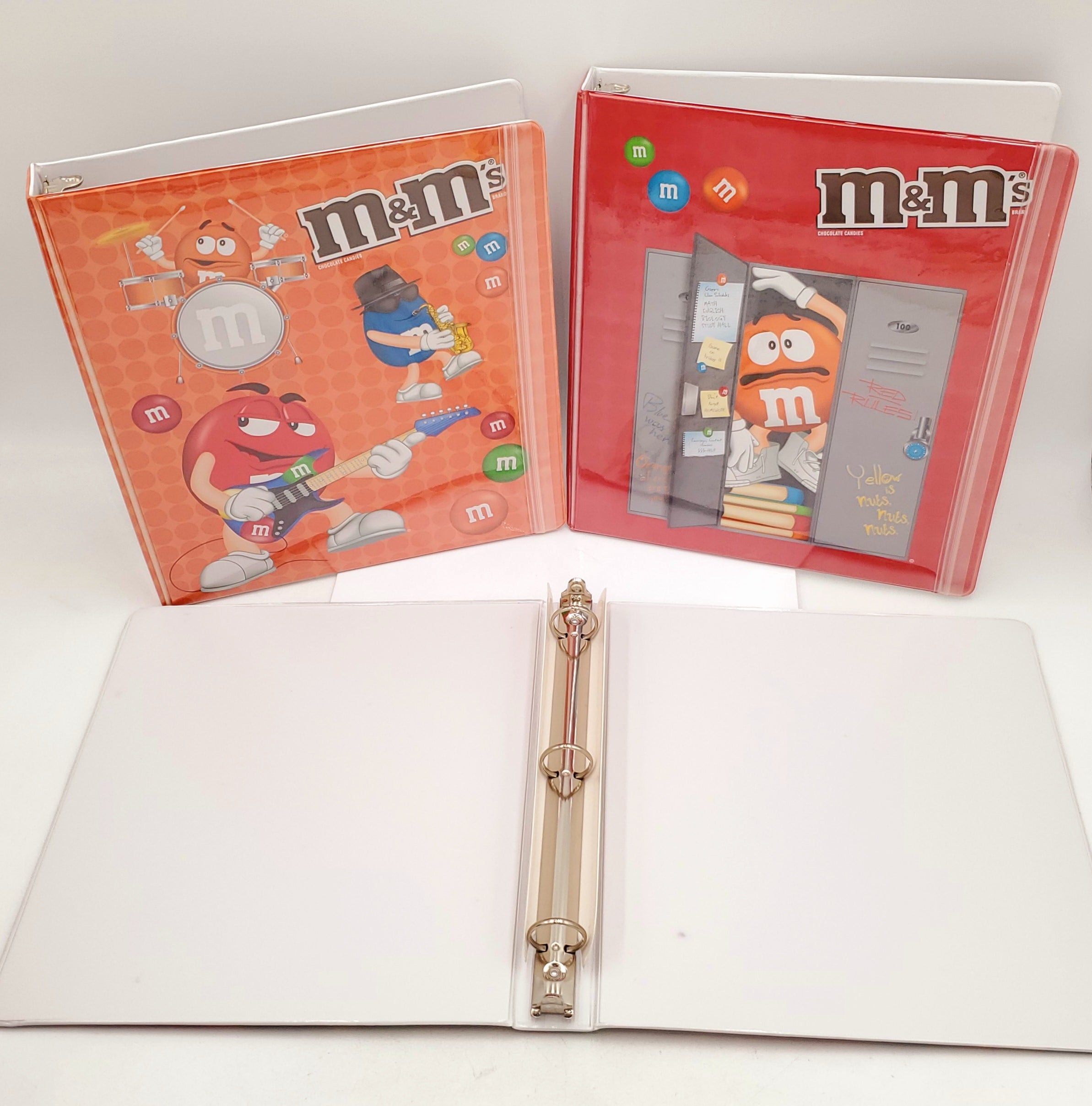 1.5 Inch Zip It Binders-M&Ms- 3 Designs to Choose From!
