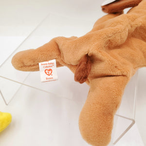 1994 Beanie Babies 2 Pack-Bones the Dog and Quackers the Duck